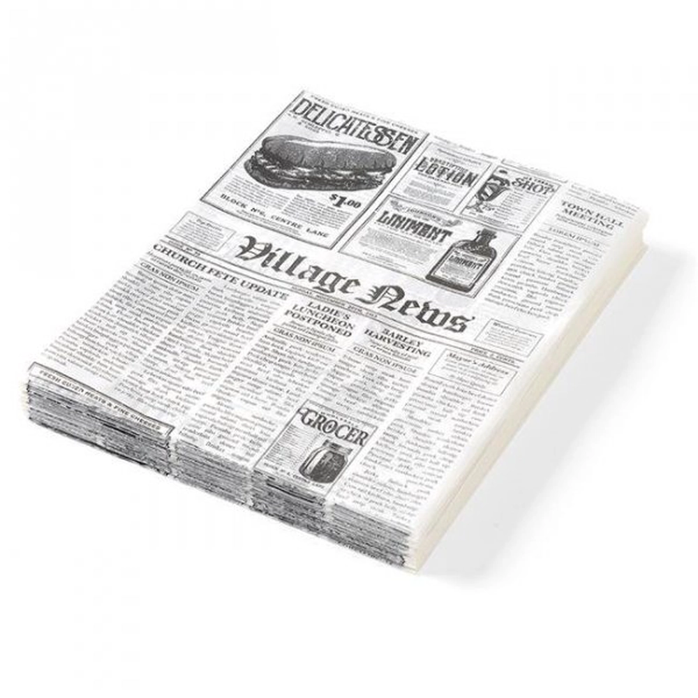 Hendi Parchment paper - newspaper print 200x250 mm 678121 678121 (678121  678121) - merXu - Negotiate prices! Wholesale purchases!