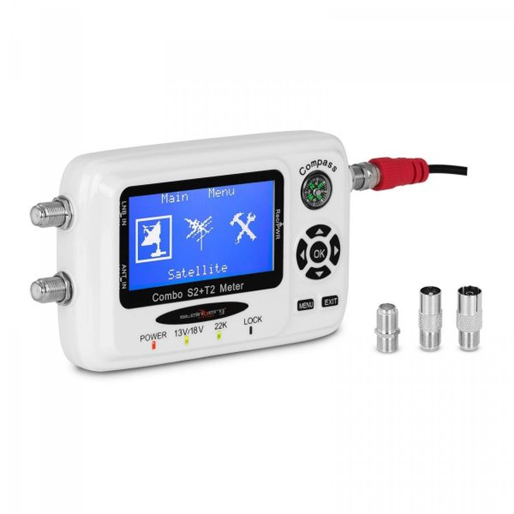 Digital Satellite Finder With Compass - Cables Direct Online