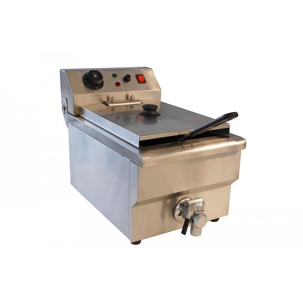 Deep Fryer - 13L - 1 Basket - with Drain Tap - Maxima