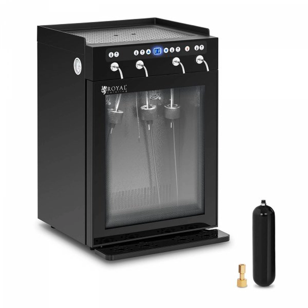 Vinotemp - 4 Bottle Wine Dispenser - Black