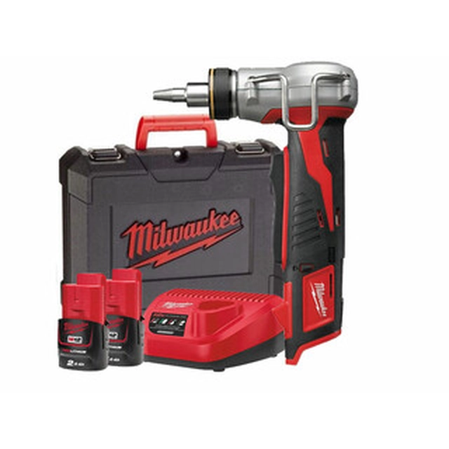 -35000 COUPON HUF - Milwaukee C12PXP-I06202C espansore per tubi senza fili 12 V|12 -40 millimetro | Carbone senza spazzole |2 X 2 Ah batteria + caricabatterie | In una valigia