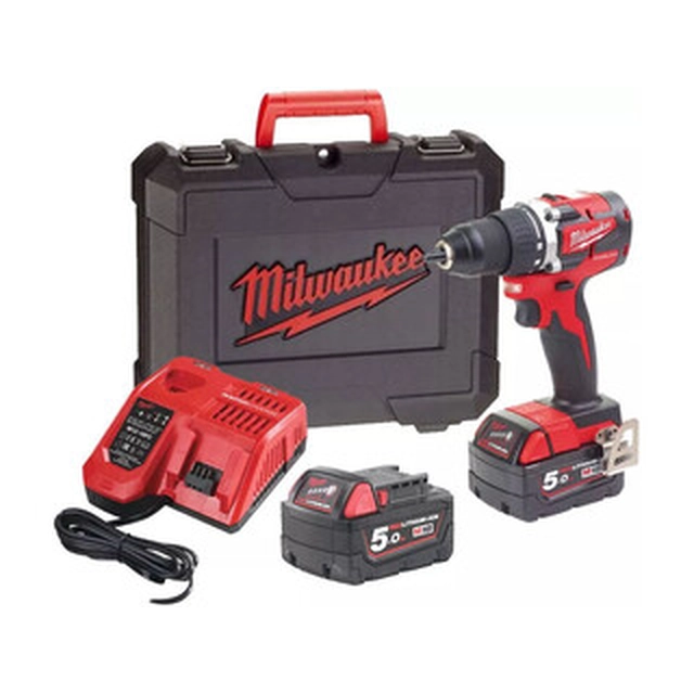 -75000 COUPON HUF - Milwaukee M18CBLDD-502C trapano avvitatore a batteria con mandrino