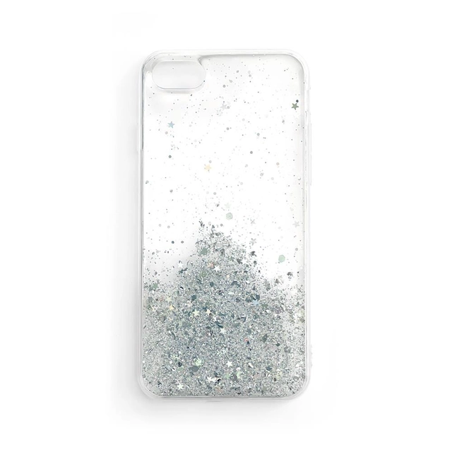 Wozinsky Star Glitter shining case cover with glitter iPhone XR transparent