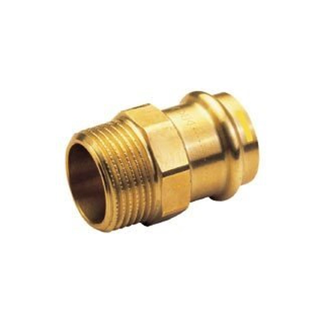 Adapter nipple, external thread,42 x 1 1/4 bronze B Press Gas