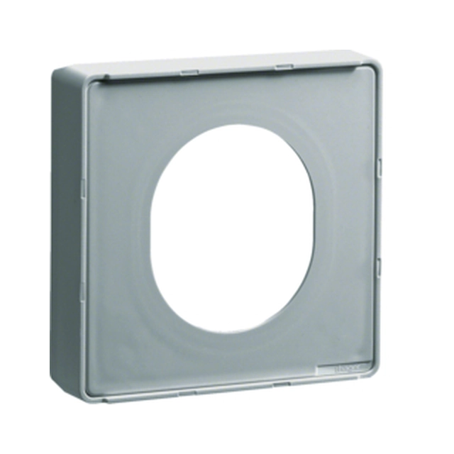 Face plate for wall duct Hager G3375LAN CEE built-in installation box Plain Plastic Coated Inner lying