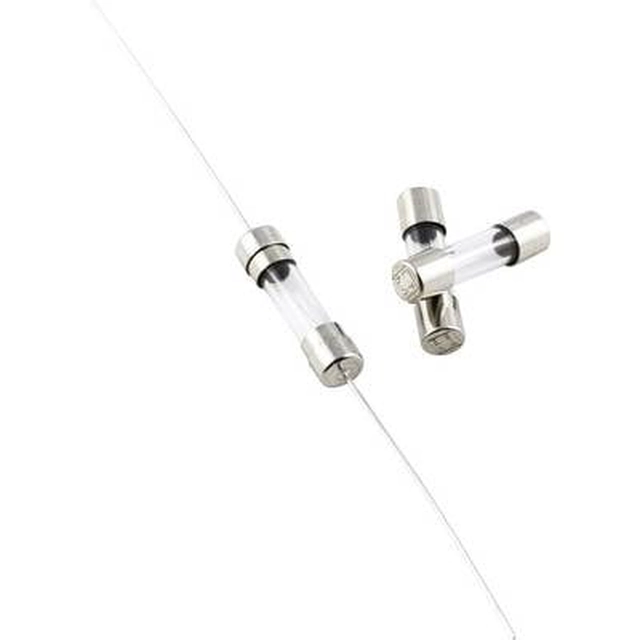 Glass tube fuse 5 x 20 mm, 0.08 A, 250 V, T, 10 pcs, ESKA 522.506 0.08A