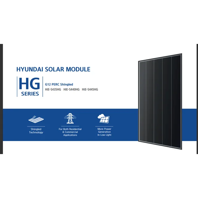 Hyundai HiE-S435HG Black Frame 1500V