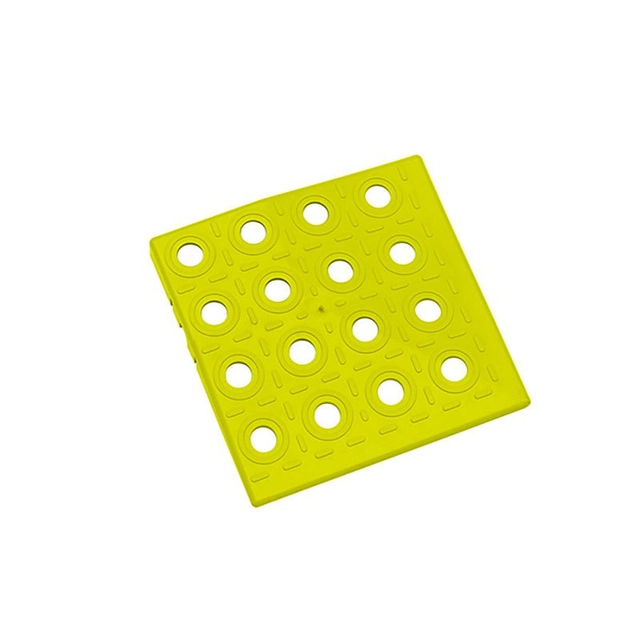 Yellow plastic corner AT-HRD, AvaTile - 13,7 x 13,7 x 1,6 cm