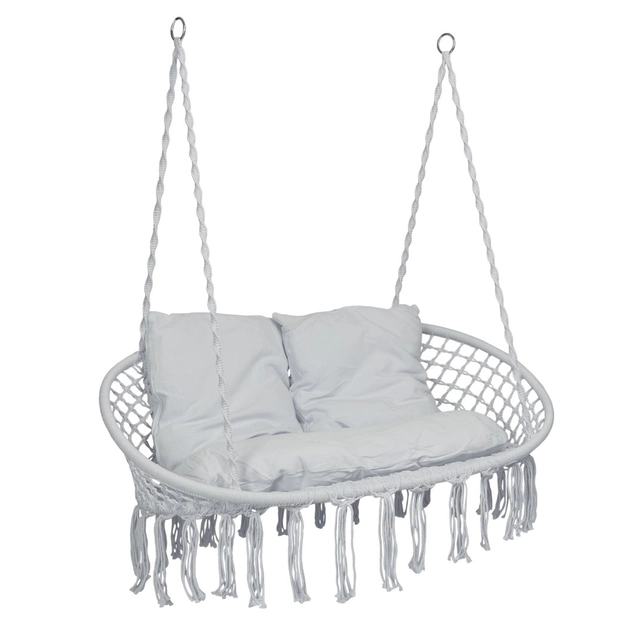 LAGOS gray hanging chair with cushions