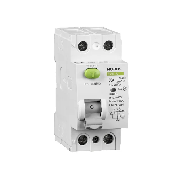 NOARK Residual current circuit breakers Ex9L-N 2P 40A 30mA 108315