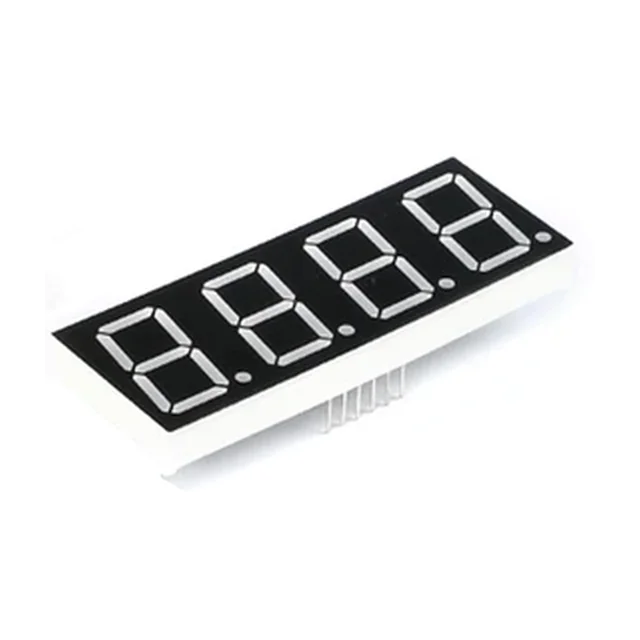 0.56'' tomme 4x LED-display 7 segment 2VDC Common Anode +