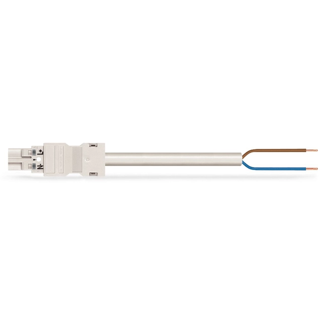 Patch cord for plug-in building installation Wago 771-8992/217-302 IP20 Plug Free conductor end Ultrasonic compressed wire ends White