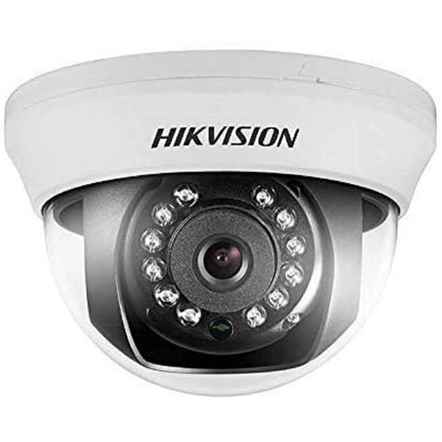 Surveillance camera, 5 Megapixels 2.8mm IR 20 m, Hikvision Turbo HD dome DS-2CE56H0T-IRMMF