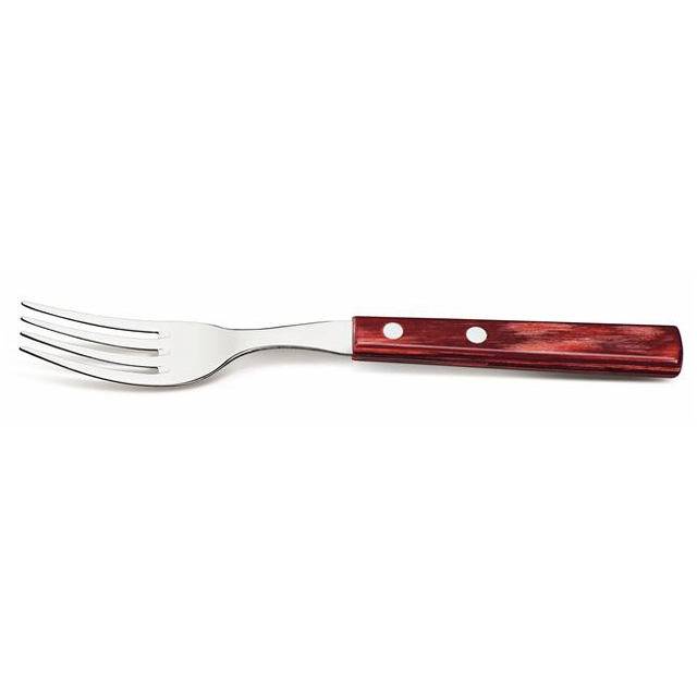 Steak/pizza table fork, Horeca line, red