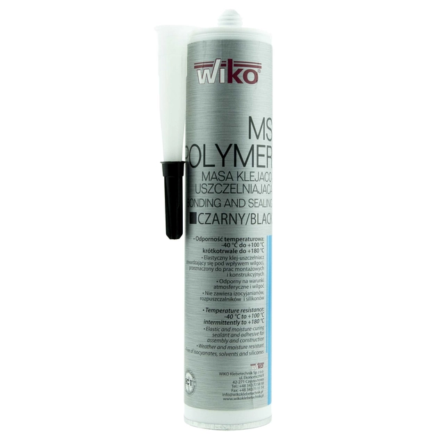 MS polymer adhesive for sealing WIKO 290ml Black
