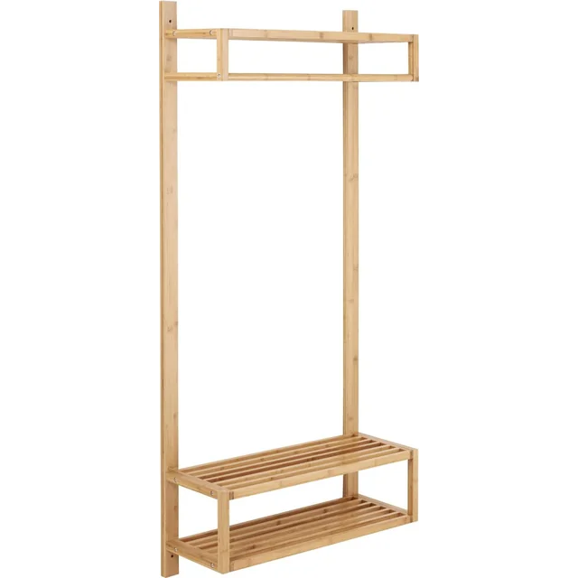 Bali bamboo hanger with shelf