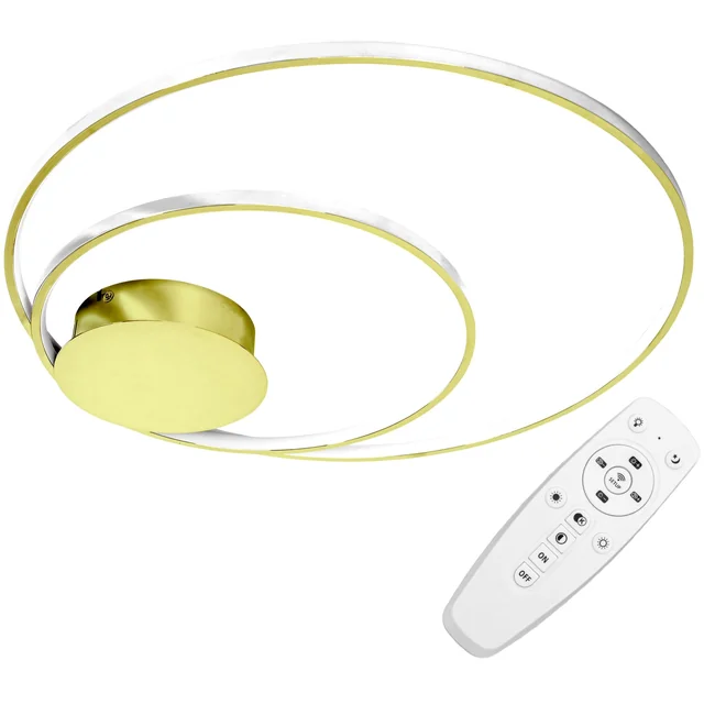 CEILING LAMP WITH REMOTE CONTROL LED PLAIN APP803-C Gold