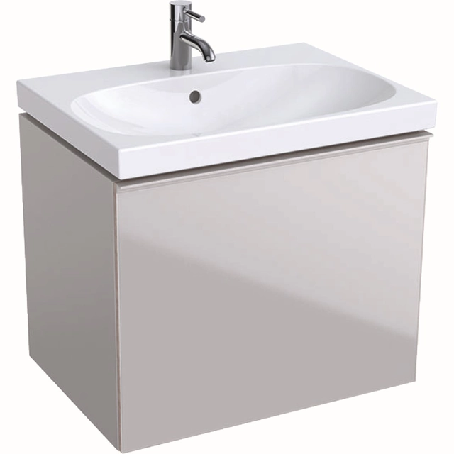 Geberit Acanto washbasin cabinet, 65 cm, Sand grey