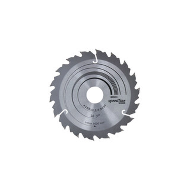 Bosch circular saw blade 165 x 30 mm | number of teeth: 18 db | cutting width: 2,2 mm