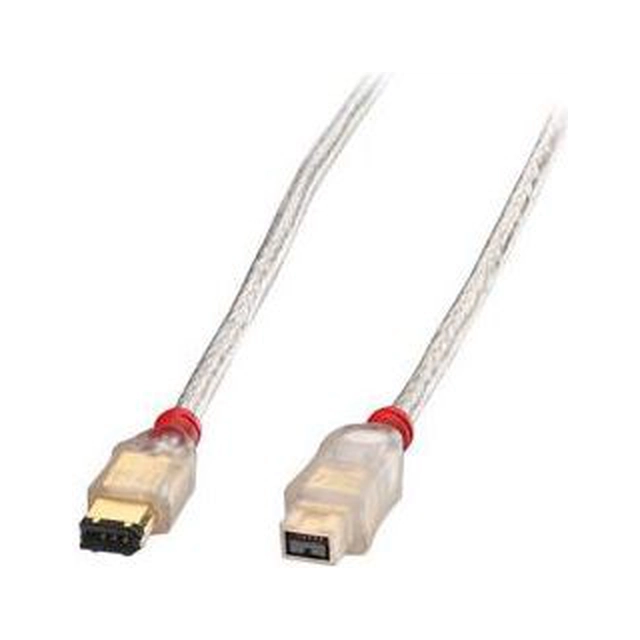 Lindy Firewire 9-pin - Firewire 6-pin, 2m, White (30766)