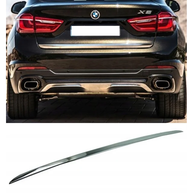 BMW X6 F16, F86 14+ CHROME STRIP Hatch Trunk 5C