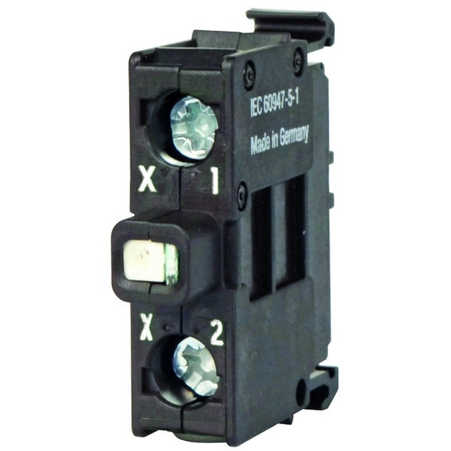 Holder M22-LEDC230-G green LED mounted to the bottom