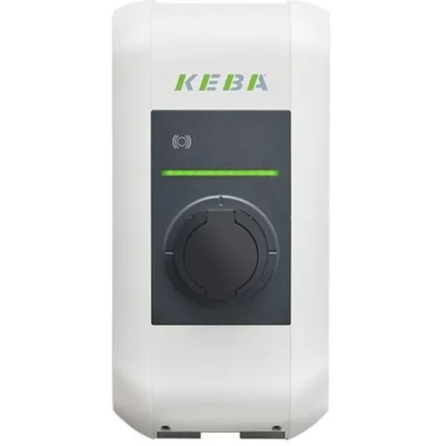 Electric car charging station KEBA Austria Wallbox P30 Premium, single-phase, 7.4 kW, 32A, Type 2, white