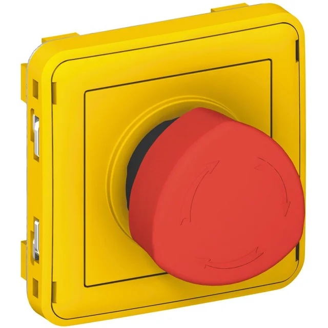Legrand PLEXO55 Emergency stop rotary switch grey/yellow (069549)