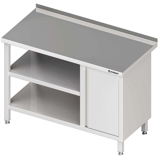 Wall table with cabinet (P), and 2-ma shelves 900x700x850 mm