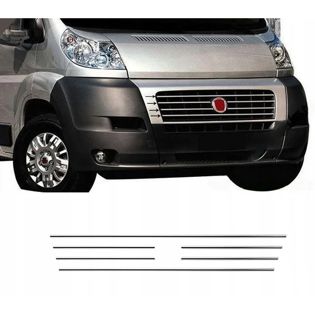 FIAT DUCATO - CHROME STRIPES CHROME on GRILL