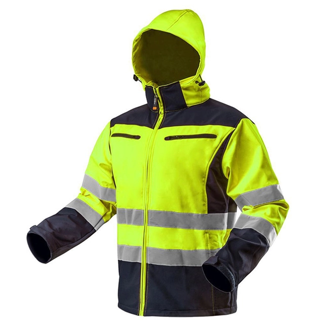 Yellow softshell reflective work jacket no.58 Neo Tools 81-700-XXL