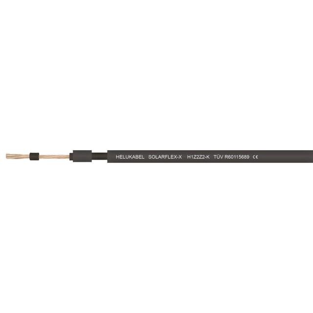 SOLARFLEX-X double insulated cable for photovoltaic installations H1Z2Z2-K 1x6 QMM BLACK; HELUKABEL