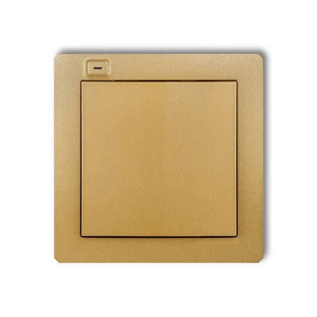 1-button 2-channel transmitter with a temperature sensor for the Exta Life system gold KARLIK DECO 29DEL-1