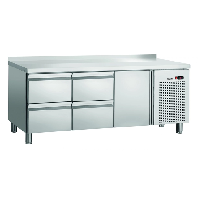 1-door refrigerated table + 4 drawers + edge S4T1-150 MA | Bartscher