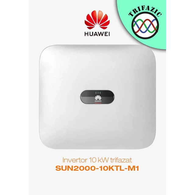 10 kolmefaasiline kW-inverter Huawei SUN2000-10KTL-M1, Wlan, 4G