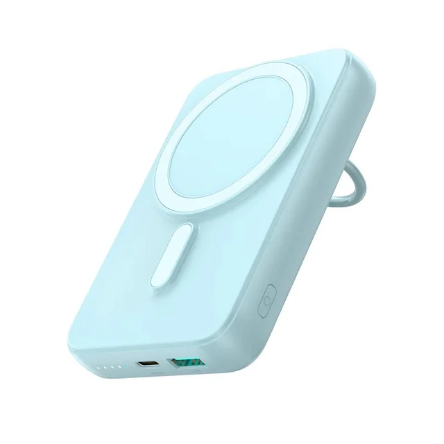 10000mAh draadloze powerbank met 20W MagSafe inductieve oplader, blauw