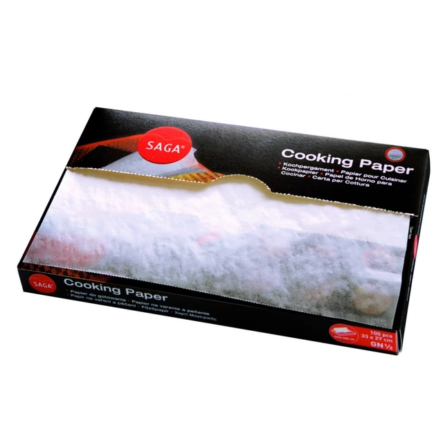 100x Cooking Parchment Paper Gn 1/2 Certificate