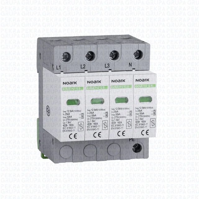 103342 Overspanningsafleider type I+II 275V AC 275V AC 12,5kA, 4P Ex9UE1+2 12.5