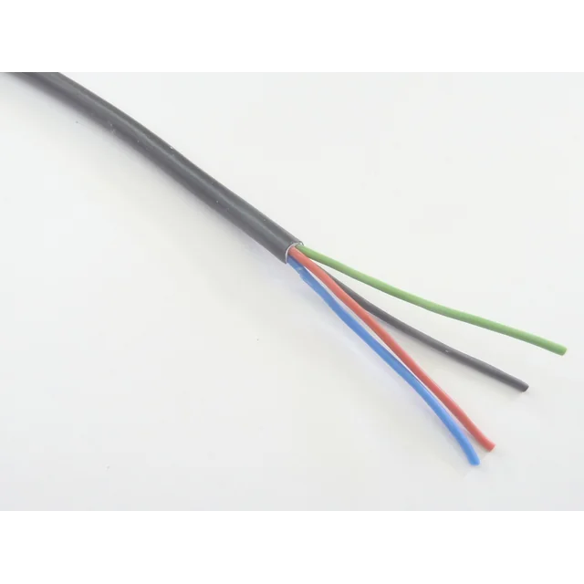 T-LED RGB cable 4x0,5 round Version: Black