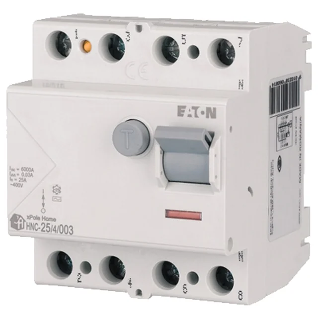 Eaton Wyłącznik różnicowoprądowy 4P 63A 0,03A typ AC xPole Home HNC‑63/4/003 194695