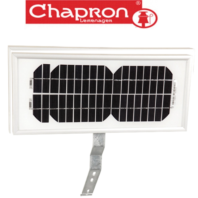 10W solar panel with support for solar electric fences