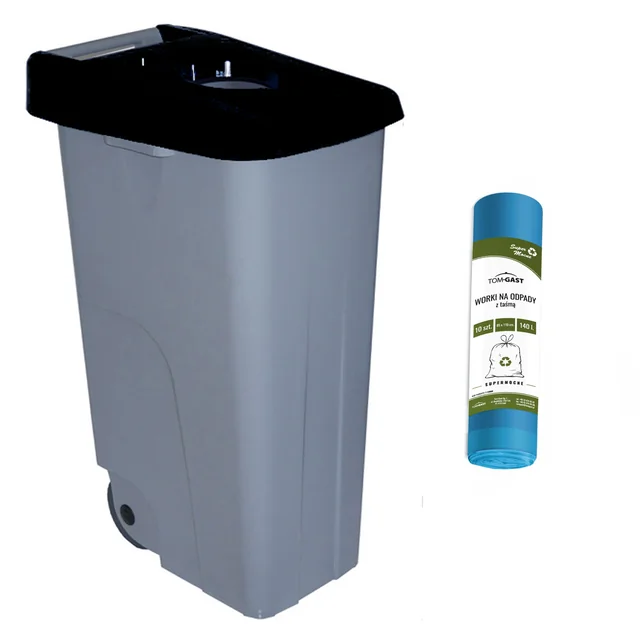 110l wastebasket with garbage bag