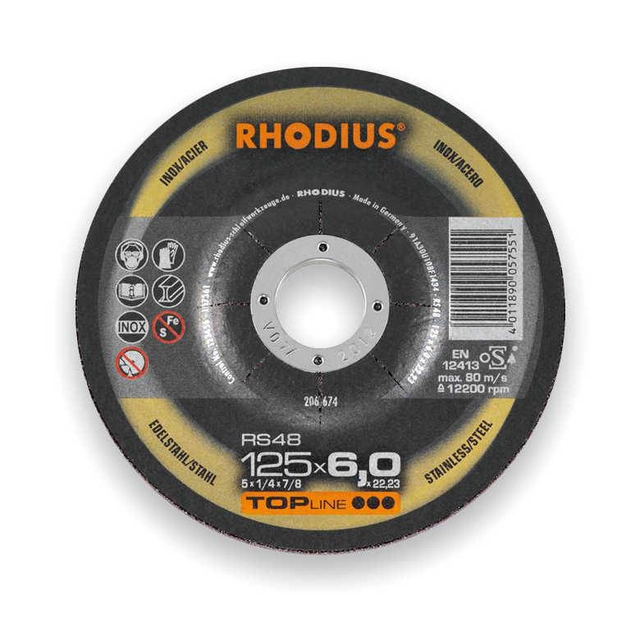115x7.0 Rhodius RS48 Topline stainless steel scraper