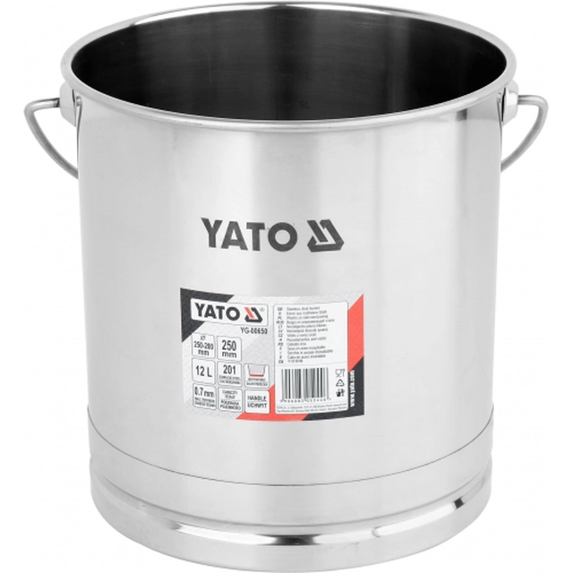 12 l stainless steel bucket