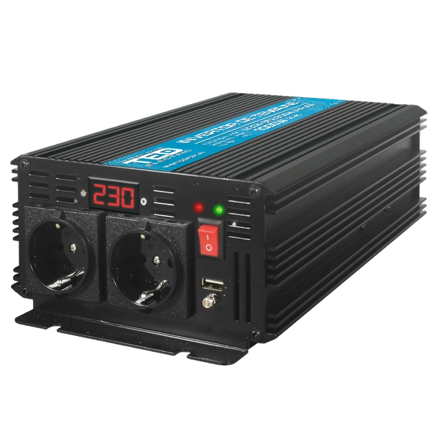 12V kuni 230V 1000W puhas siinuslaine muundur, TED000378