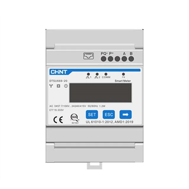 SUNGROW | Three Phase Smart Energy Meter 250A DTSU666-20 indirect measurement (needs CT‘s)