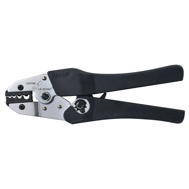 1,5-10mm crimping tool for non-insulated ring terminals. DIN-compliant connection