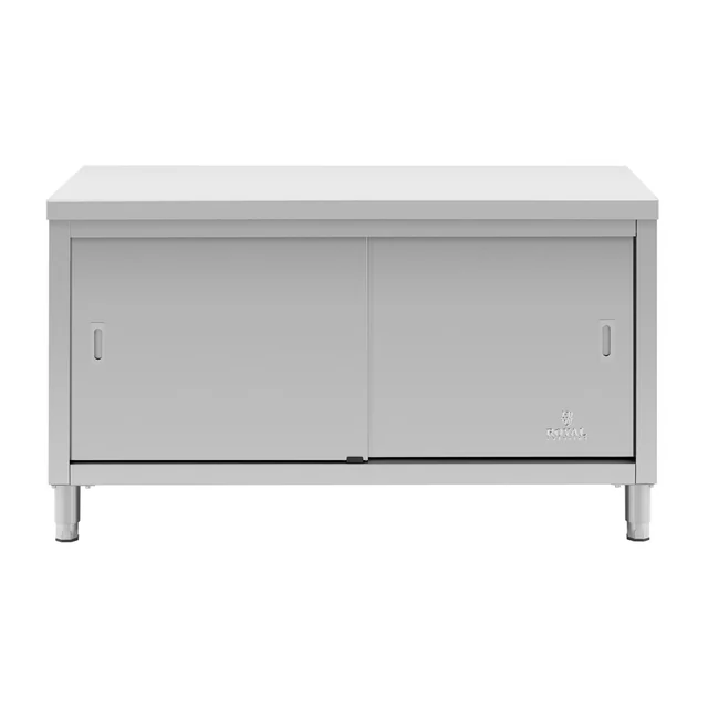 150x60cm catering table with cabinet