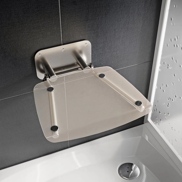 Ravak shower seat, Ovo B II, transparent