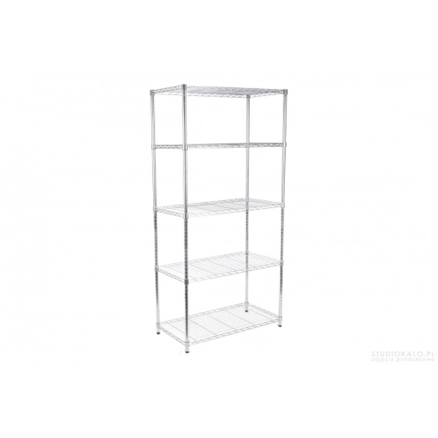 Openwork drip storage rack with 5 shelves